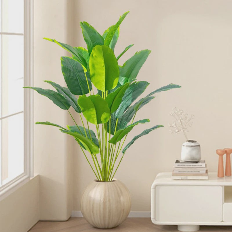Grote Kunstpalmboom Tropisch - Realistische Nep Plant met Monstera Bladeren