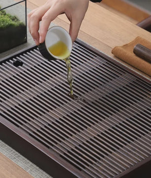 Bamboe Theeschaal voor Chinese Kung Fu Thee Ceremonie - Wateropslag & Drainage