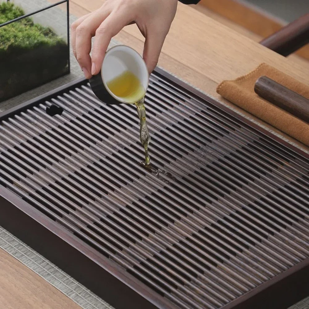 Bamboe Theeschaal voor Chinese Kung Fu Thee Ceremonie - Wateropslag & Drainage