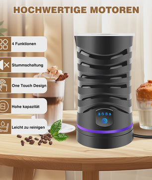 4-in-1 Melkopschuimer & Warmer - 600ml - Voor Latte, Cappuccino & Warme Chocolademelk