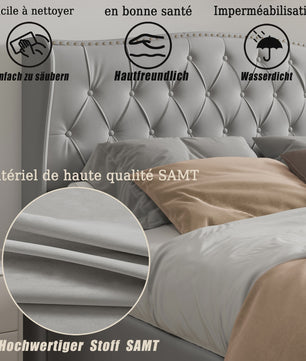 Stijlvol Hydraulisch Bed met Opbergruimte - Modern Design