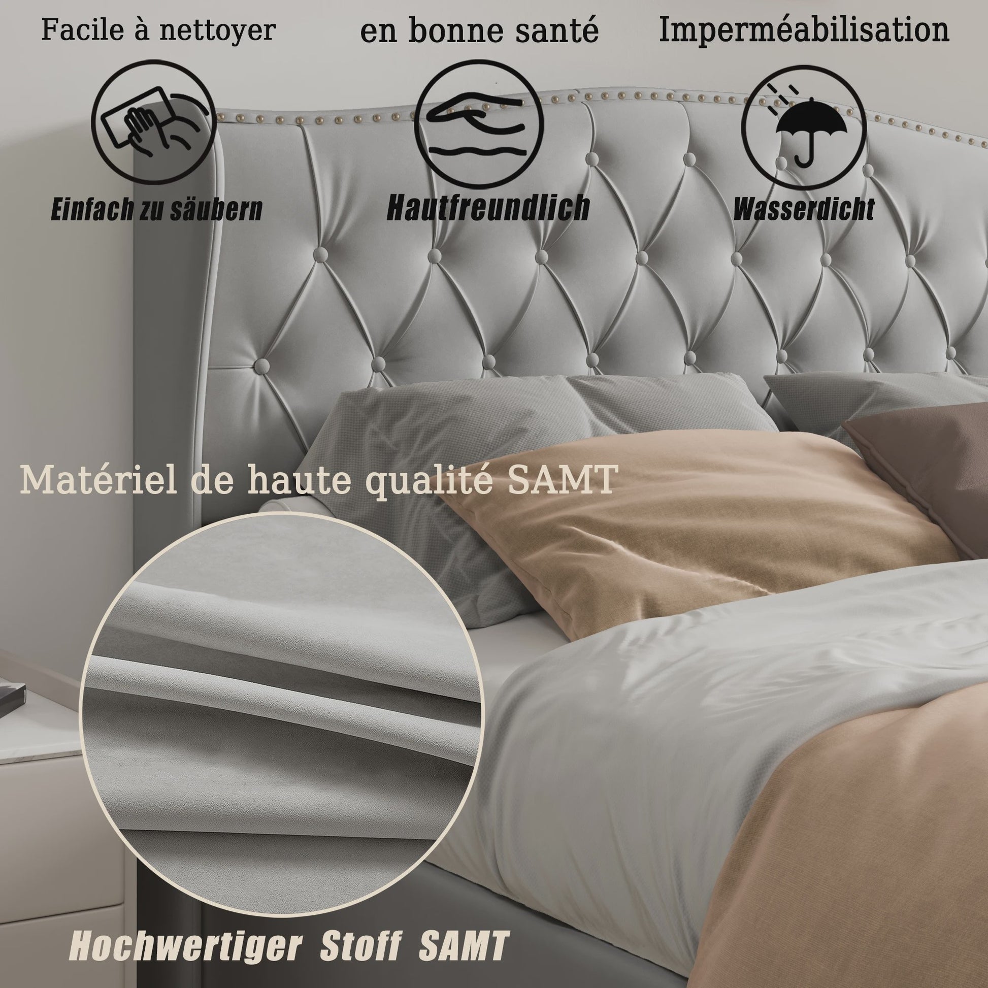 Stijlvol Hydraulisch Bed met Opbergruimte - Modern Design