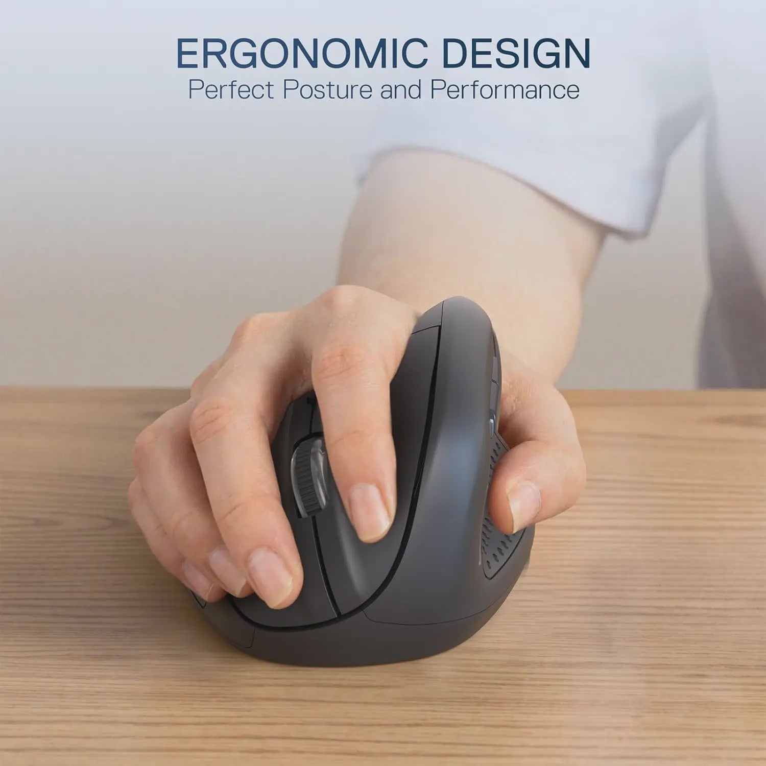 Redragon BM-4033 Verticale Ergonomische Muis - Draadloos, 4000 DPI