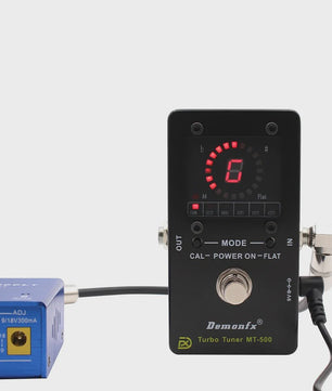 Demonfx MT-500 Turbo Tuner: Nauwkeurige Gitaar & Bas Stemmer met Programmeerbare Modi