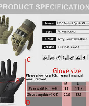 Tactische Sport Handschoenen - Outdoor, Fitness, Fietsen & Motor - Schokbestendig