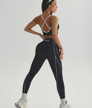 Seamless Yoga Set Dames: Sport BH & Hoge Taille Legging