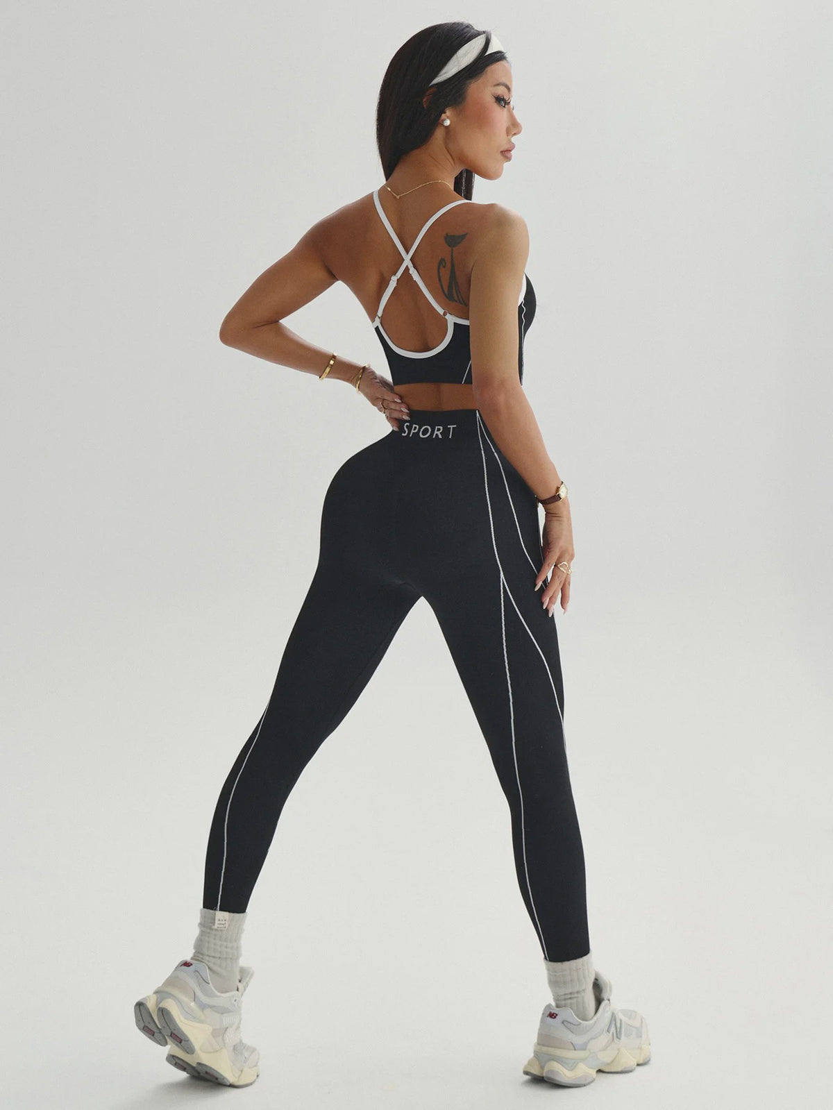 Seamless Yoga Set Dames: Sport BH & Hoge Taille Legging