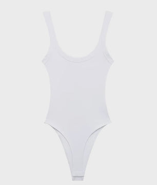 Dames Rib Gebreide Bodysuit met O-hals en Drukknoopsluiting - Comfortabel & Stijlvol