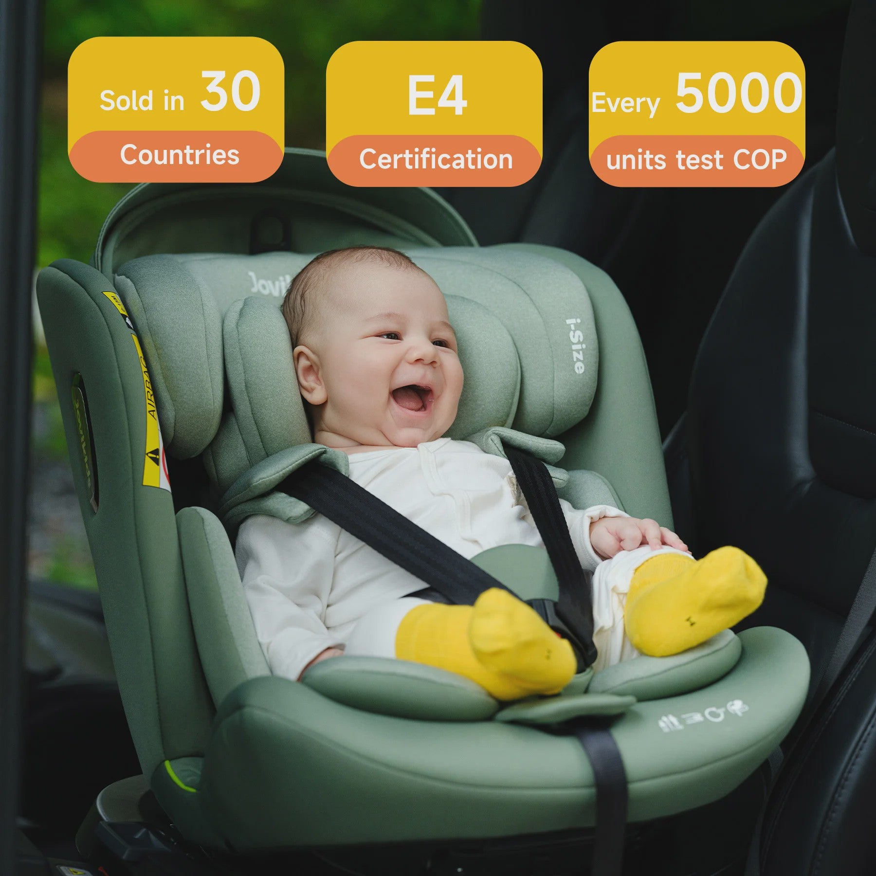 Jovikids Ranger 360° i-Size Autostoel 40-150cm met Isofix en Zijwindbeveiliging