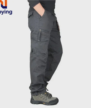 Heren Cargo Broek - Comfortabele Outdoor & Wandelbroek met Meerdere Zakken