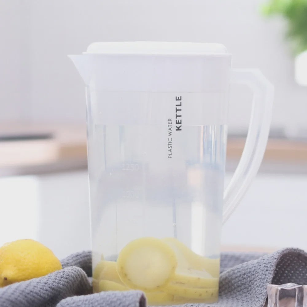 Grote Kunststof Waterkan met Deksel - 1.3L, 2.2L, 3L - Hittebestendig & Valbestendig