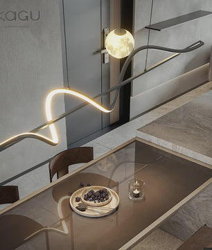Moderne LED Hanglamp - Stijlvol Wit/Zwart Design voor Eetkamer, Keuken of Kantoor