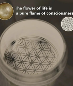 Tibetaanse Zangleschaal 'Flower of Life' - Meditatie, Yoga & Stressverlichting