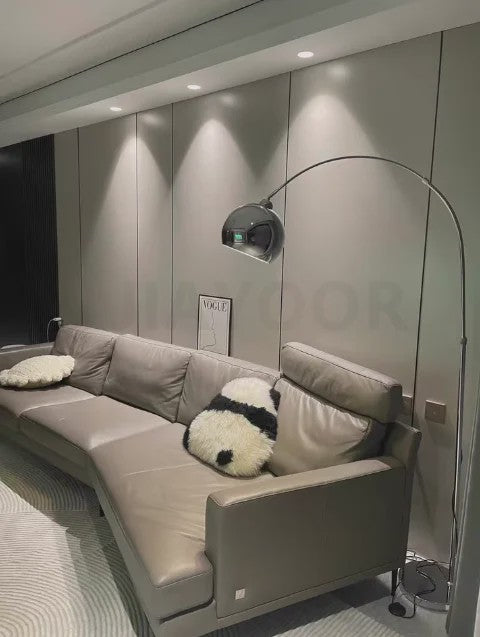 Nordic Luxe Boog Plafondlamp - Verstelbare LED Vloerlamp voor Woonkamer & Bedside