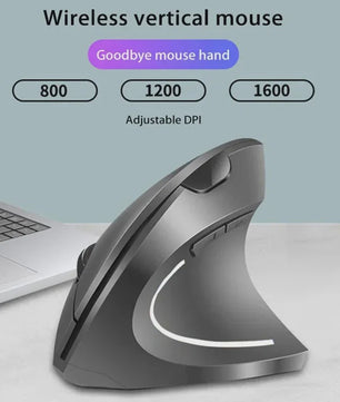 Ergonomische Verticale Draadloze Muis - Oplaadbaar, 2.4Ghz & Bluetooth, Instelbare DPI