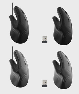 Ergonomische Verticale Draadloze Muis met Stille Klik en Instelbare DPI