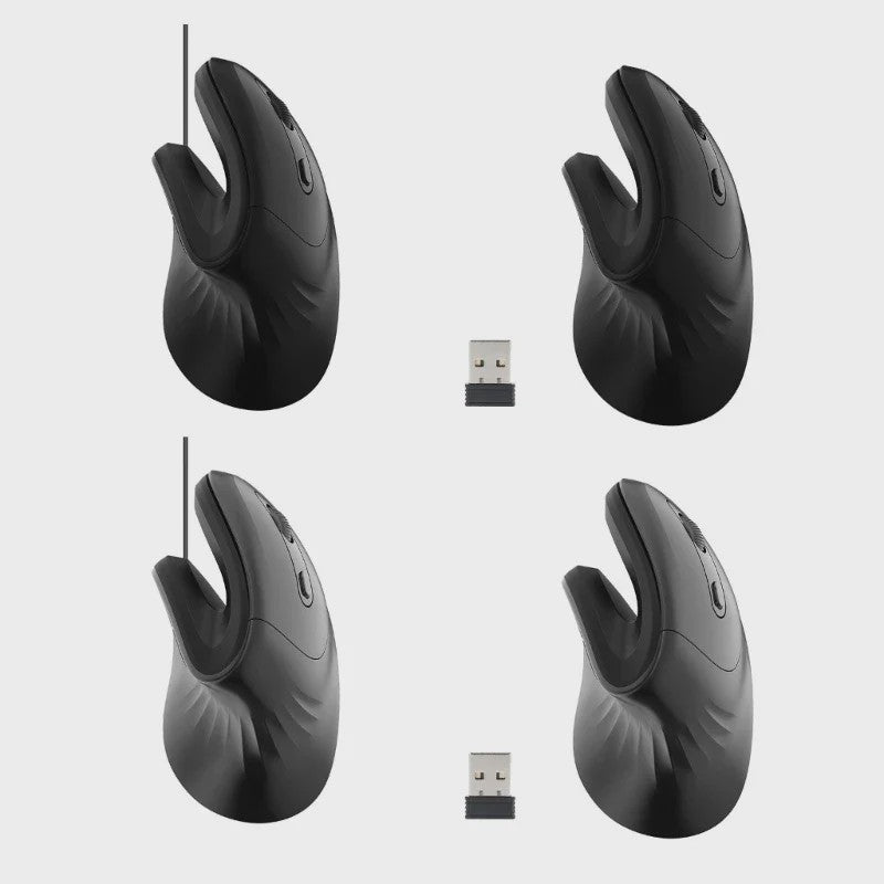 Ergonomische Verticale Draadloze Muis met Stille Klik en Instelbare DPI
