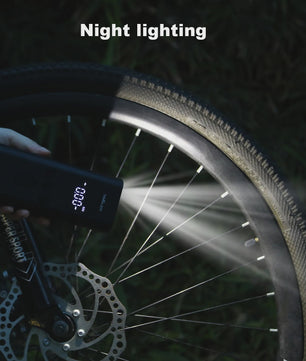 Draagbare Draadloze Digitale Fietspomp (150 PSI) met Schrader/Presta Klep - Voor Auto, Motor, Fiets & Bal