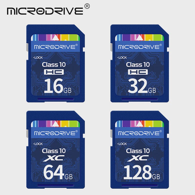 Snelle SD Kaart (16GB-256GB) - Class 10 SDHC/XC Geheugenkaart voor Camera's