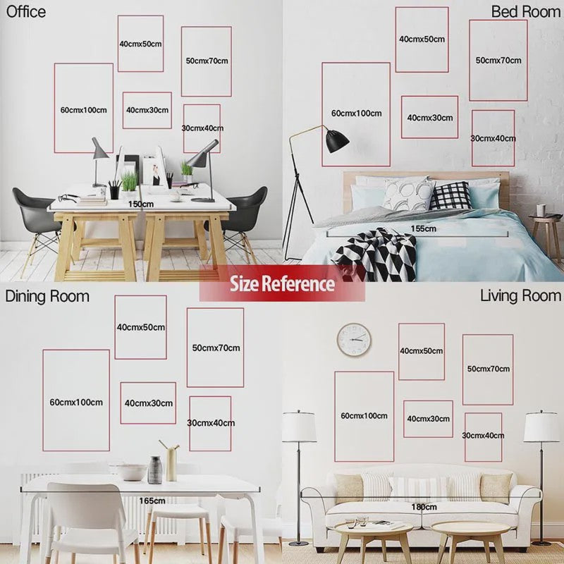 Moderne Canvas Poster: Iconische Films & Series voor Wanddecoratie