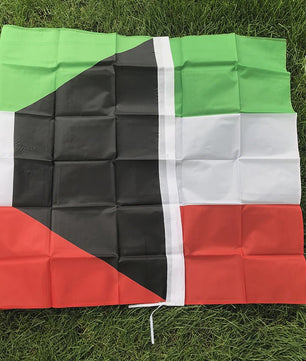Vlag Koeweit 90x150cm Polyester - Hangende Nationale Vlag met 2 Grommets voor Huisdecoratie