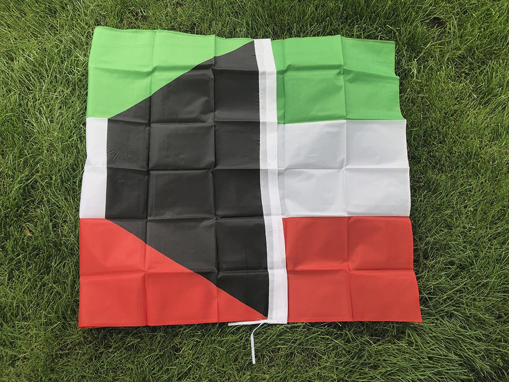 Vlag Koeweit 90x150cm Polyester - Hangende Nationale Vlag met 2 Grommets voor Huisdecoratie