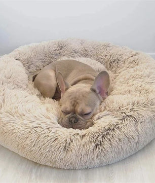 Luxe Ronde Hondenkussen - Extra Zacht & Warm Pluche Hondensofa voor Middelgrote Honden en Katten