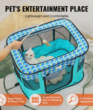 Draagbare Opvouwbare Pet Playpen Tent - Veilig en Waterdicht voor Hond of Kat
