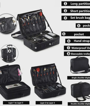 Professionele Make-up Koffer - Grote Capaciteit Reis Organizer voor Cosmetica & Beauty Tools