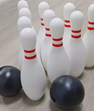 Kleurrijke Plastic Bowling Set voor Binnen en Buiten - 10 Pins & 2 Ballen