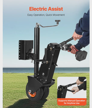 Veelzijdige Boot & Trailer Dolly 500lbs - Verstelbaar 13-23.2 inch - Handmatig of Elektrisch