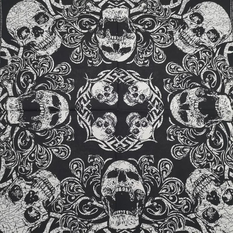 Skull Bandana Katoen - Hip Hop Stijl Hoofddoek & Accessoire