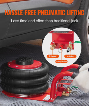3 Ton Pneumatische Air Jack - Draagbare Autokrik voor Garage Reparaties