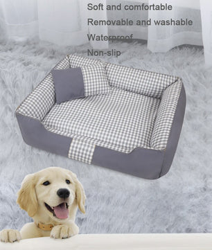 Comfortabel Hondenhok & Kattenmand - Wasbaar, Waterdicht Slaapbed voor Puppy's en Kleine Honden