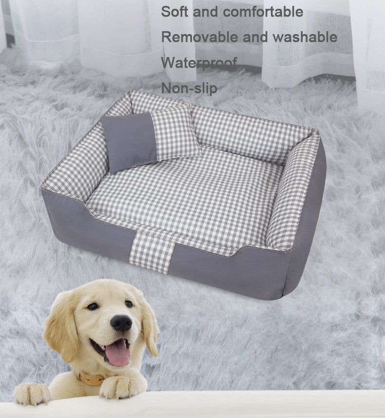 Comfortabel Hondenhok & Kattenmand - Wasbaar, Waterdicht Slaapbed voor Puppy's en Kleine Honden