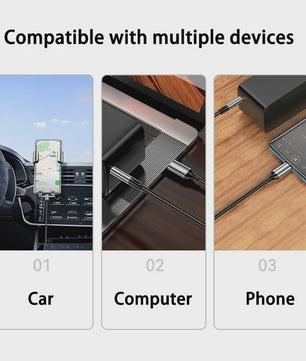 USB-C naar 3.5mm Jack Audio Kabel - Aux Adapter voor Telefoon, Auto & Speaker
