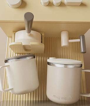 Geïsoleerde Koffiemok met Deksel - 400ML Dubbelwandig RVS Drinkbeker
