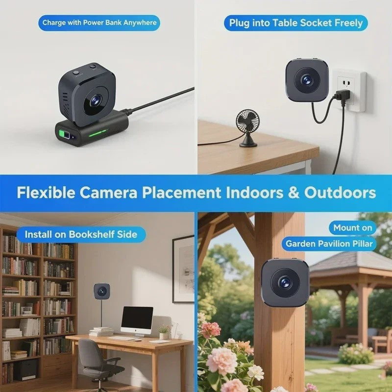 Mini WiFi Camera A9 - 1080P HD Beveiligingscamera met Nachtzicht & Bewegingsdetectie