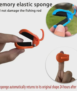 2x Hengelhouder Clip - Snel Bevestigen, Éénhandig Gebruik, Tool-Free