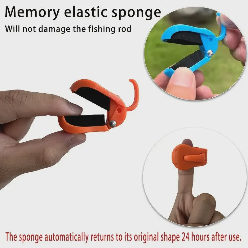 2x Hengelhouder Clip - Snel Bevestigen, Éénhandig Gebruik, Tool-Free