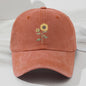 Retro Zonnebloem Baseballpet - Stijlvolle Dad Hat voor Buitenactiviteiten