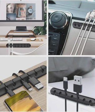 Universele Kabel Organizer Clips - Bureau & Auto Kabelhouder Set