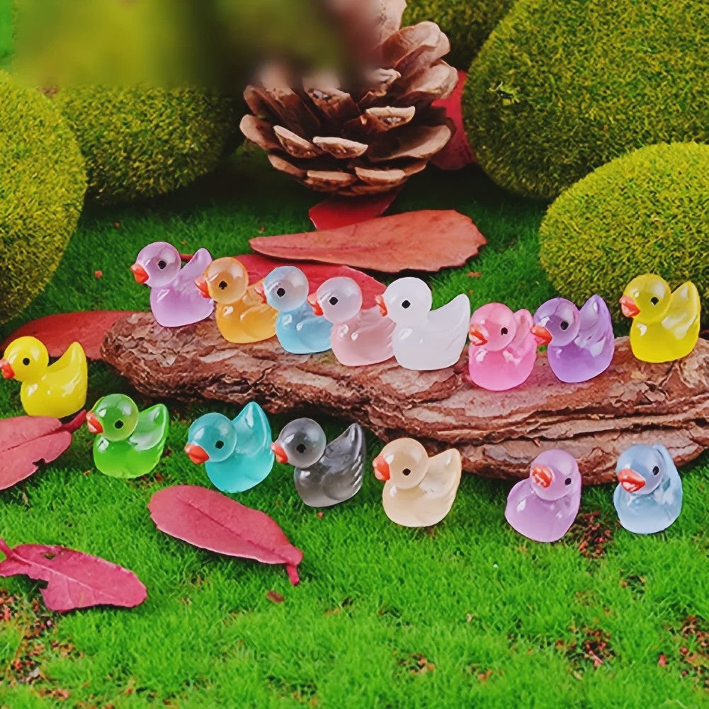 Lichtgevende Mini Eendjes - Decoratie & Micro Landschap - Set van 30/60/100 Stuks