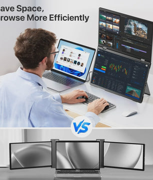 UPERFECT 15.6" Dubbele Draagbare Monitor FHD SRGB - Uitbreidbaar Laptop Scherm