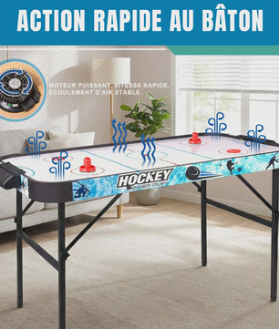 HLC Air Hockey Tafel - Inclusief 2 Paddles & 2 Pucks - Voor Volwassenen en Kinderen