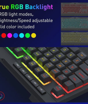 Redragon K525 PRO RGB Gaming Toetsenbord - Draadloos, Mechanisch Gevoel, Multimedia
