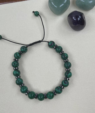 Stijlvolle Malachiet Armband - Natuursteen Kralen voor Dames & Heren