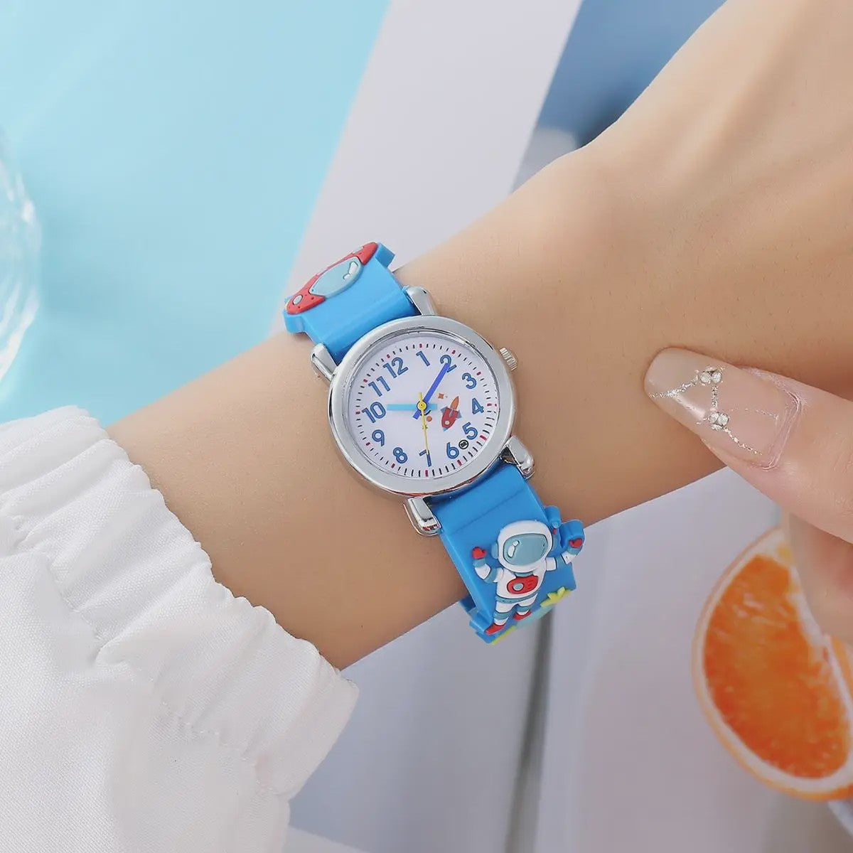 Kinderhorloge Cartoon Astronaut & UFO - Quartz Polshorloge