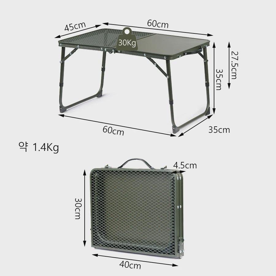 Naturehike Ultralichte Campingtafel - Verstelbaar & Opvouwbaar