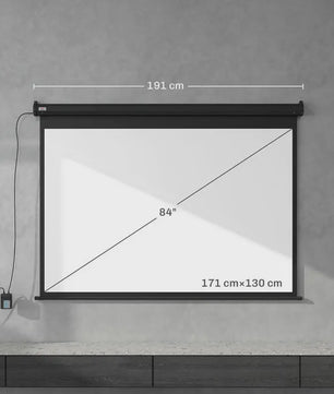 Elektrisch Projectiescherm 84 Inch 4:3 - 171x130 cm - Inclusief Afstandsbediening